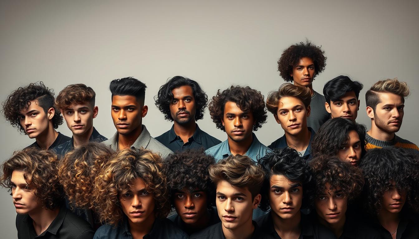 Wavy Perm Men