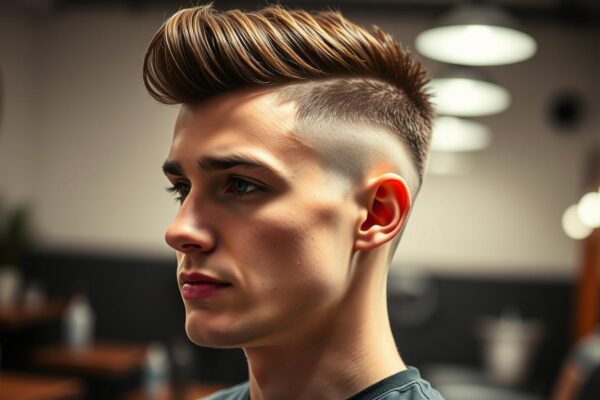 faux hawk fade