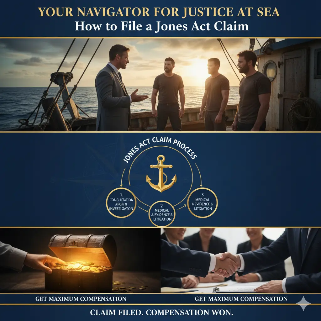 Your Navigator for Justice at Sea: How to File a Jones Act Claim and Get Maximum Compensation