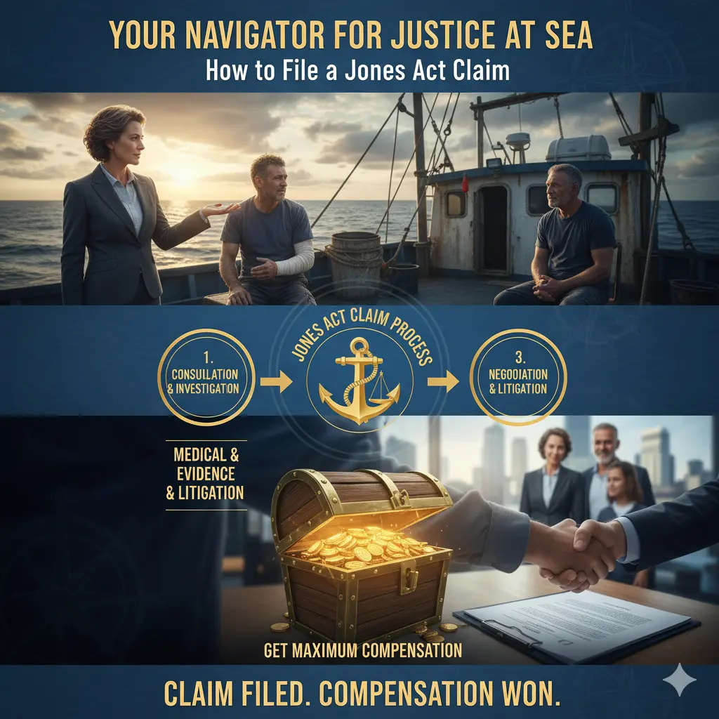 Your Navigator for Justice at Sea: How to File a Jones Act Claim and Get Maximum Compensation