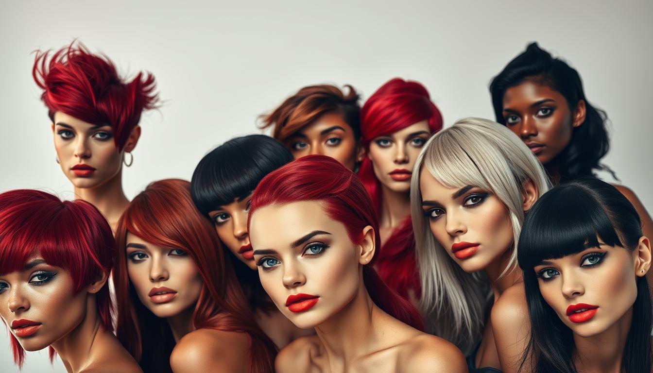Red and Black Hair